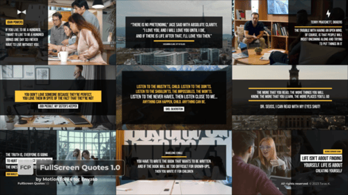 FullScreen Quotes 1.0 \ FCPX