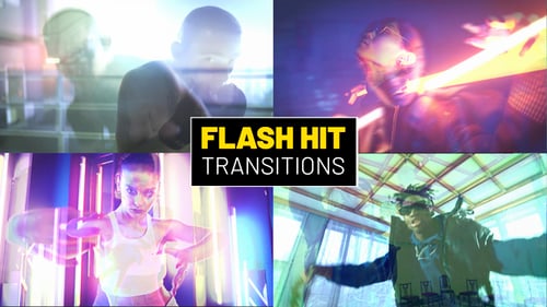 Dynamic Flash Hit Transitions for Fast-Paced Video Edits