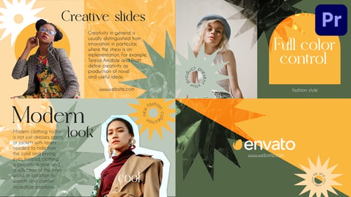 Colorful Texture Slides for Premiere Pro