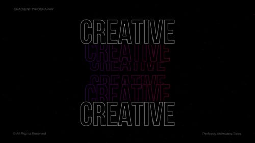 Dynamic Gradient Text Titles and Animations