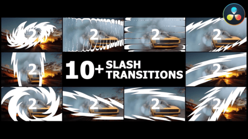 Slash Transitions | DaVinci Resolve
