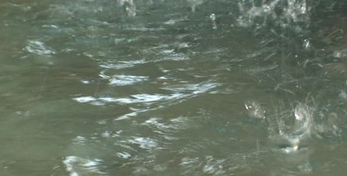 Zoom into Fountain Water