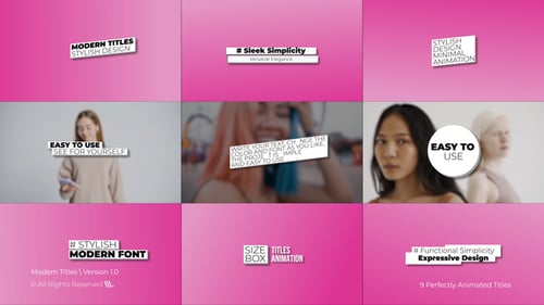 Sleek Animated Titles and Lower Thirds Pack