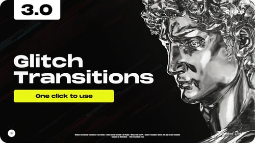 Dynamic Glitch Video Transitions Pack