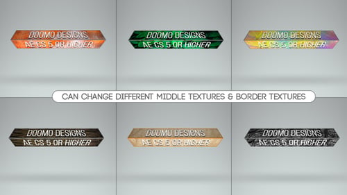 3D Textured Text Boxes Premiere Pro