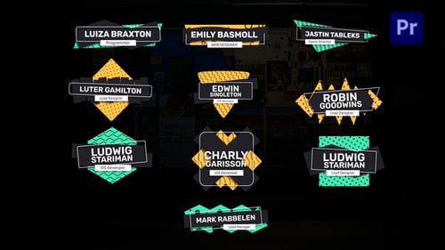 Pop Lower Thirds for Premiere Pro