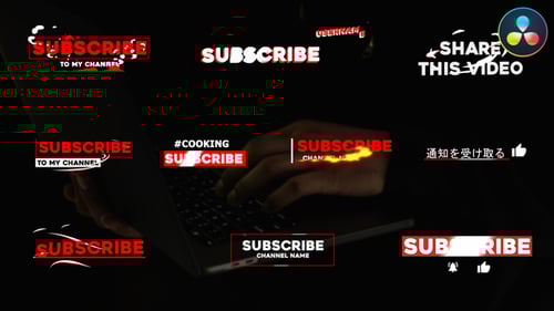 Stylish Subscribe Lower Thirds | DaVinci Resolve