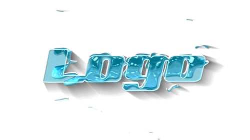 Dynamic Liquid Logo Reveal with Smooth Fluid Motion