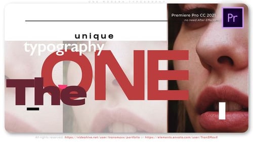 One Modern Typography