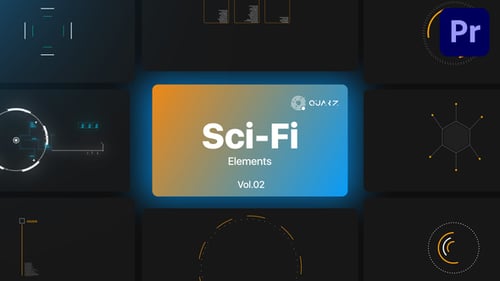 Sci-Fi UI Elements for Premiere Pro Vol. 02