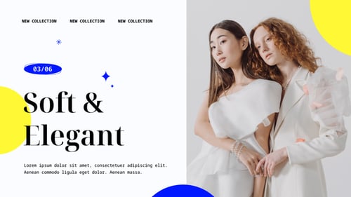 Geometric Modern Slideshow with Dynamic Text Animation