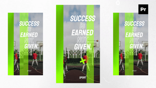 Dynamic Sports Opener for Social Media Stories with Bold Typography