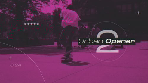 Dynamic Glitch Opener with Kinetic Typography