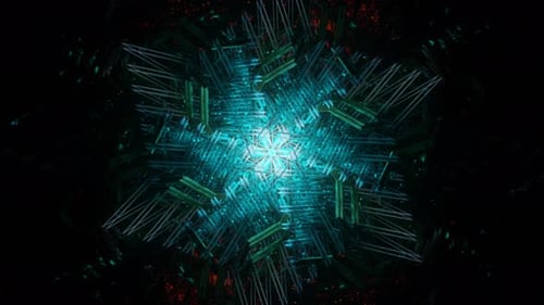 Abstract Seamless Multicolor Psychedelic Hypnotic VJ Loop Background