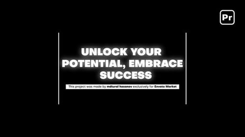 Animated Titles | Premiere Pro