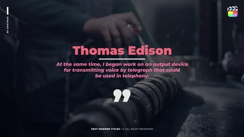 Clean Minimal Text Titles and Dynamic Lower Thirds