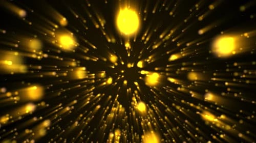 Golden Speed Motion Light Streaks Trails Background Sameless Loop 4K Video