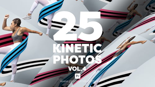 Kinetic Photos Vol 4 for Premiere Pro - Dynamic Photo Slideshow Animation Template