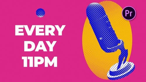 Halftone Intro For Podcast Show