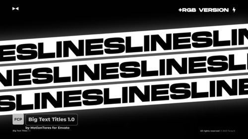 Dynamic Glitch Text Title Animations for Videos