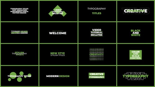 Typography Titles | AE