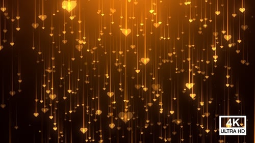 Golden Valentines Day Background