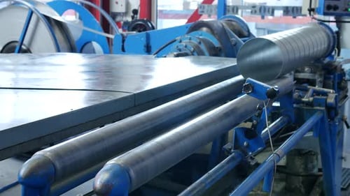 Spiral Welded Tube molding machine making big aluminum pipes for air tubes