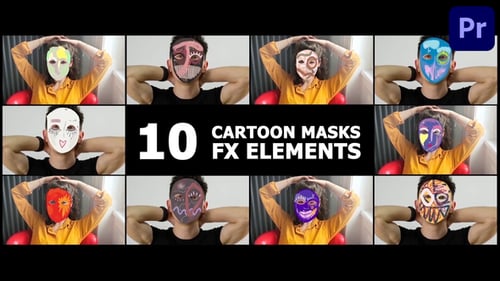 Máscaras de dibujos animados | Premiere Pro MOGRT