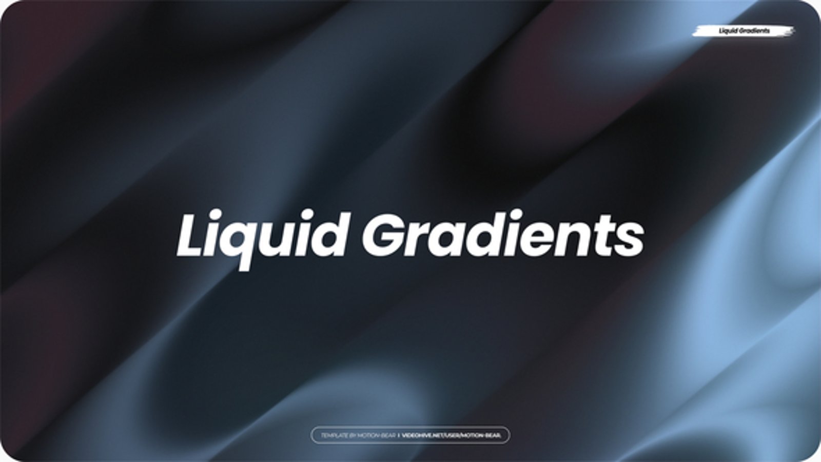 Dynamic Liquid Gradient Backgrounds for Modern Text Animation, Elements ...