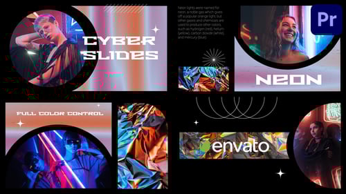 Cyber City Slideshow for Premiere Pro