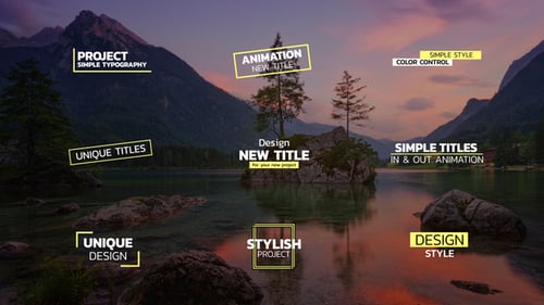 Titres simples | After Effects