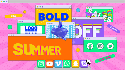 Energetic Kinetic Typography Stomp Intro for Social Media