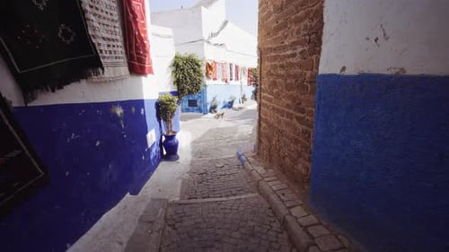 Arrow Alleys And Streets Of Kasbah Of The Udayas