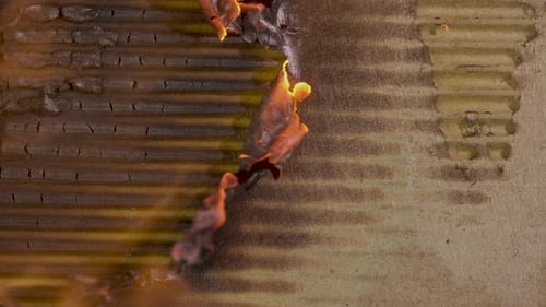 Transition Burning Cardboard