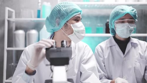 Scientists Conducting Medical Research in Laboratory