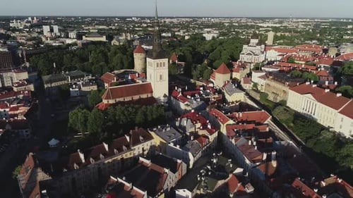 Air View of Tallinn Old Town 2