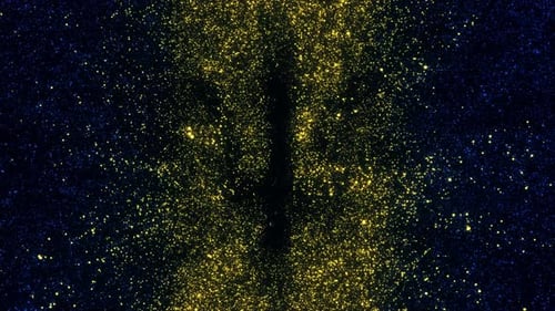 Abstract Glowing Particle Tunnel Reveal Background