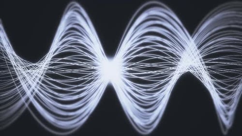 Abstrakte bewegte Wellen, Seide oder Energie