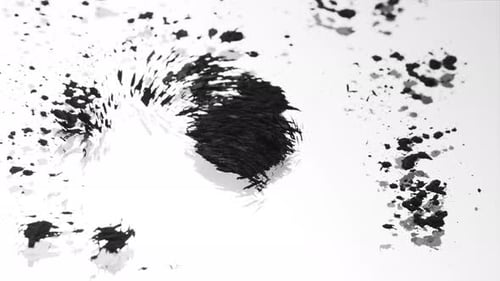 Mesmerizing Black Magnetic Fluid Forms Abstract Shapes