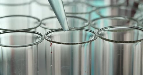 Blue Test Tubes