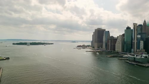 Vista aérea del Bajo Manhattan