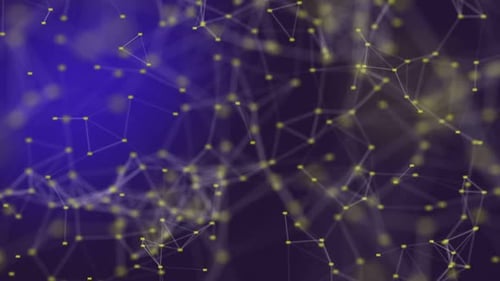 Abstract Digital Network Connections Background Loop