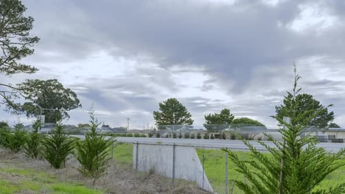Time Lapse: traffic in a cloudy day