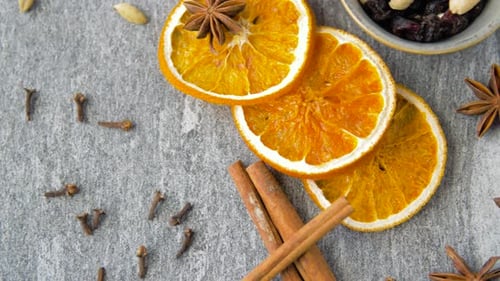 Spices and Dried Fruit Still Life