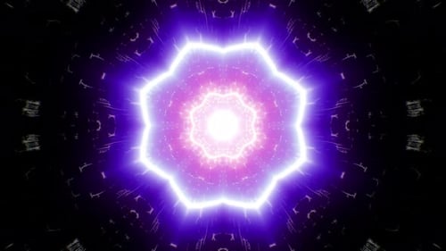 Space Fractal Energy Warp Portal 4K Loop