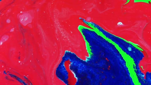 Abstract Fluid Motion with Bright Colors