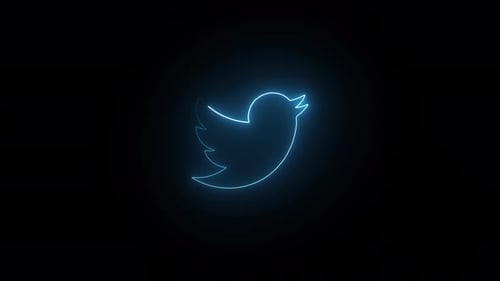 Neon Social Media Logo Reveal Animation