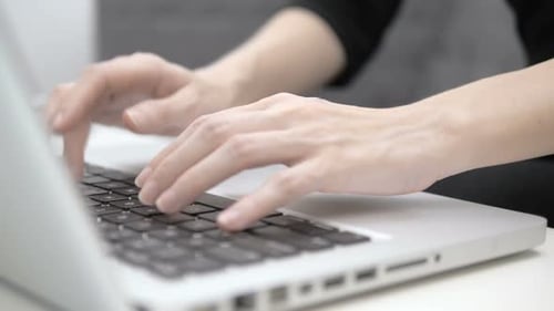 Working On Laptop