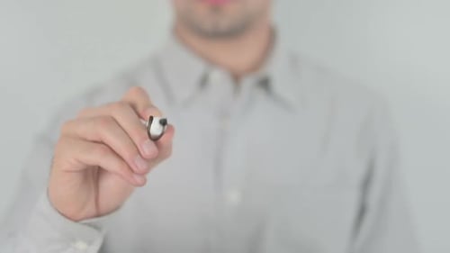 Escritura de unicornios en pantalla transparente