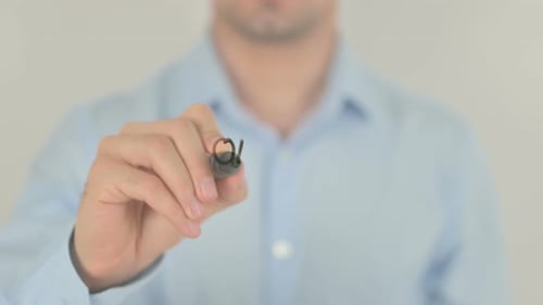 Online Work, Writing on Transparent Screen